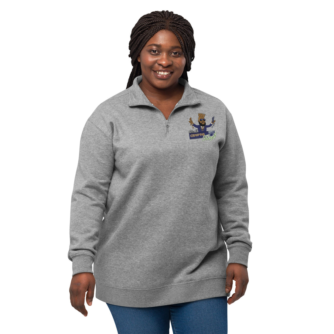 Black Crypto Kings unisex fleece pullover