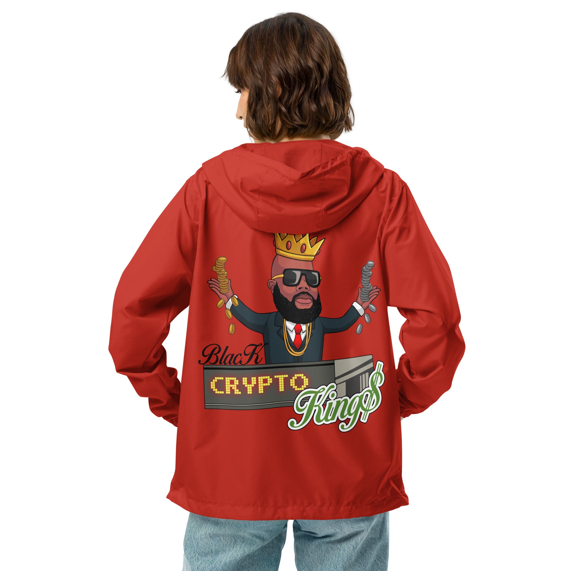 Black crypto Kings Unisex outer wear jacket