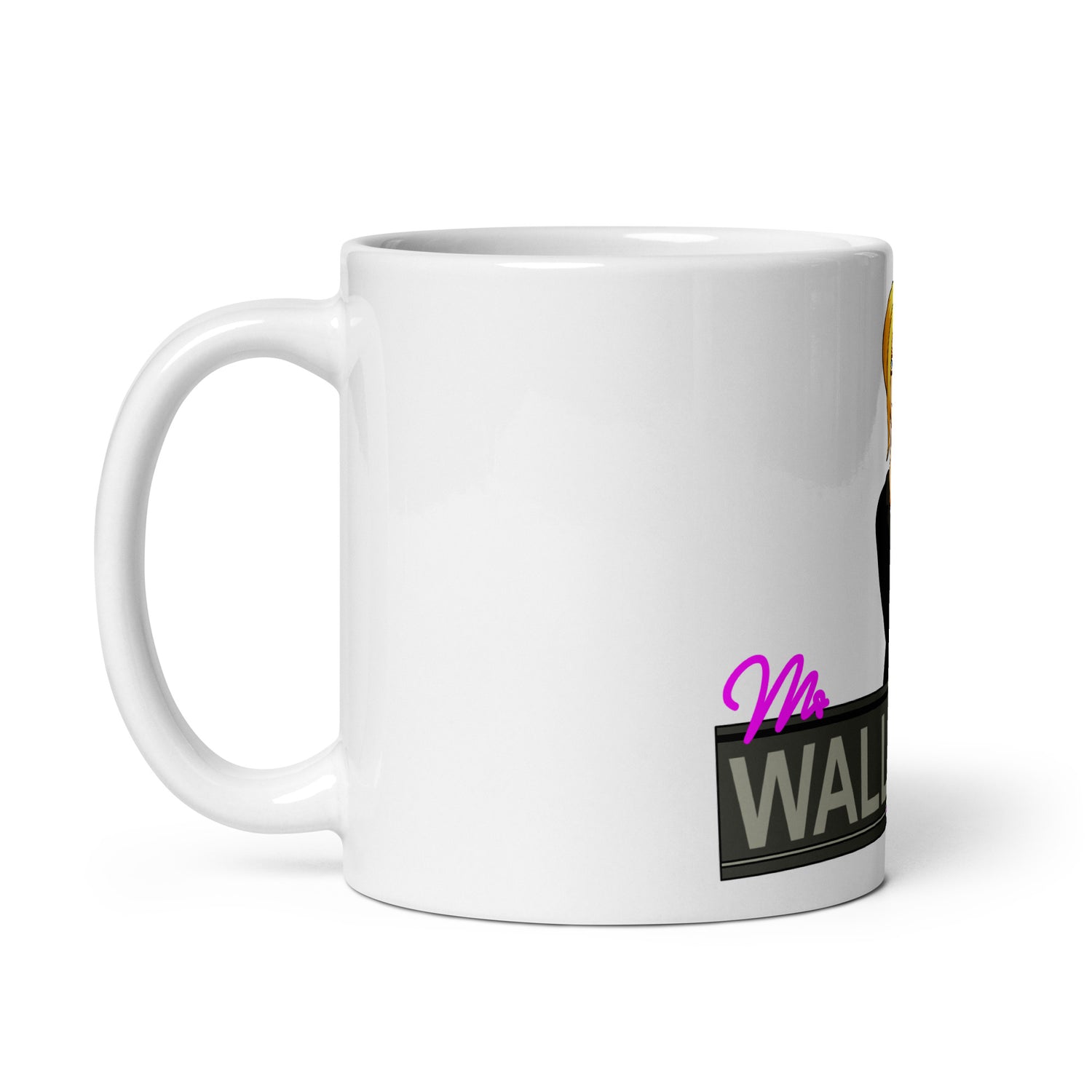 White glossy mug