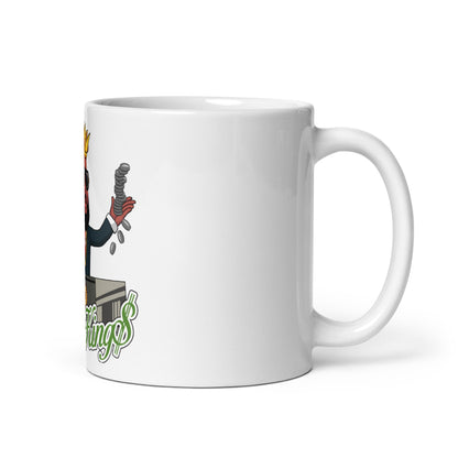 Black Crypto White glossy mug