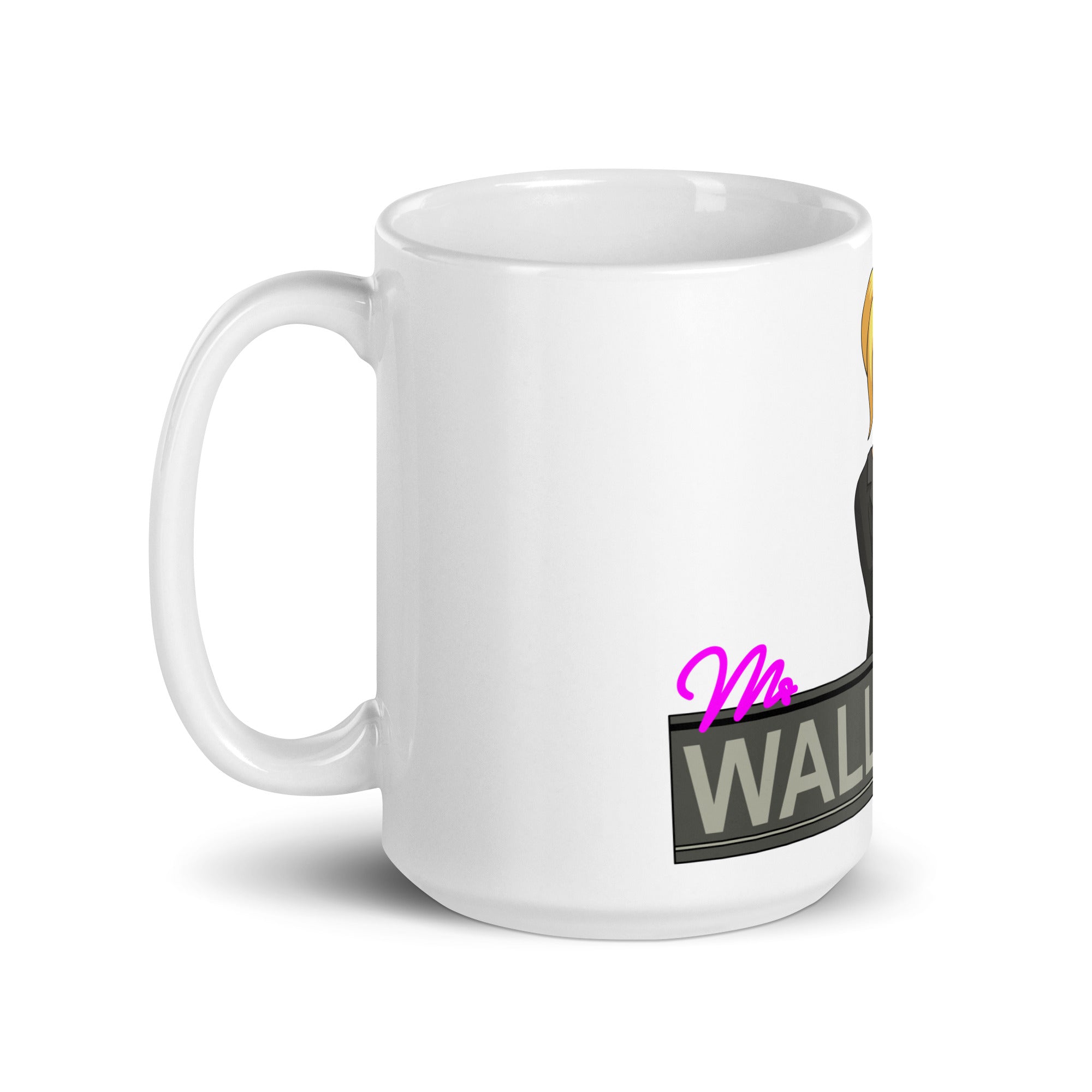 White glossy mug