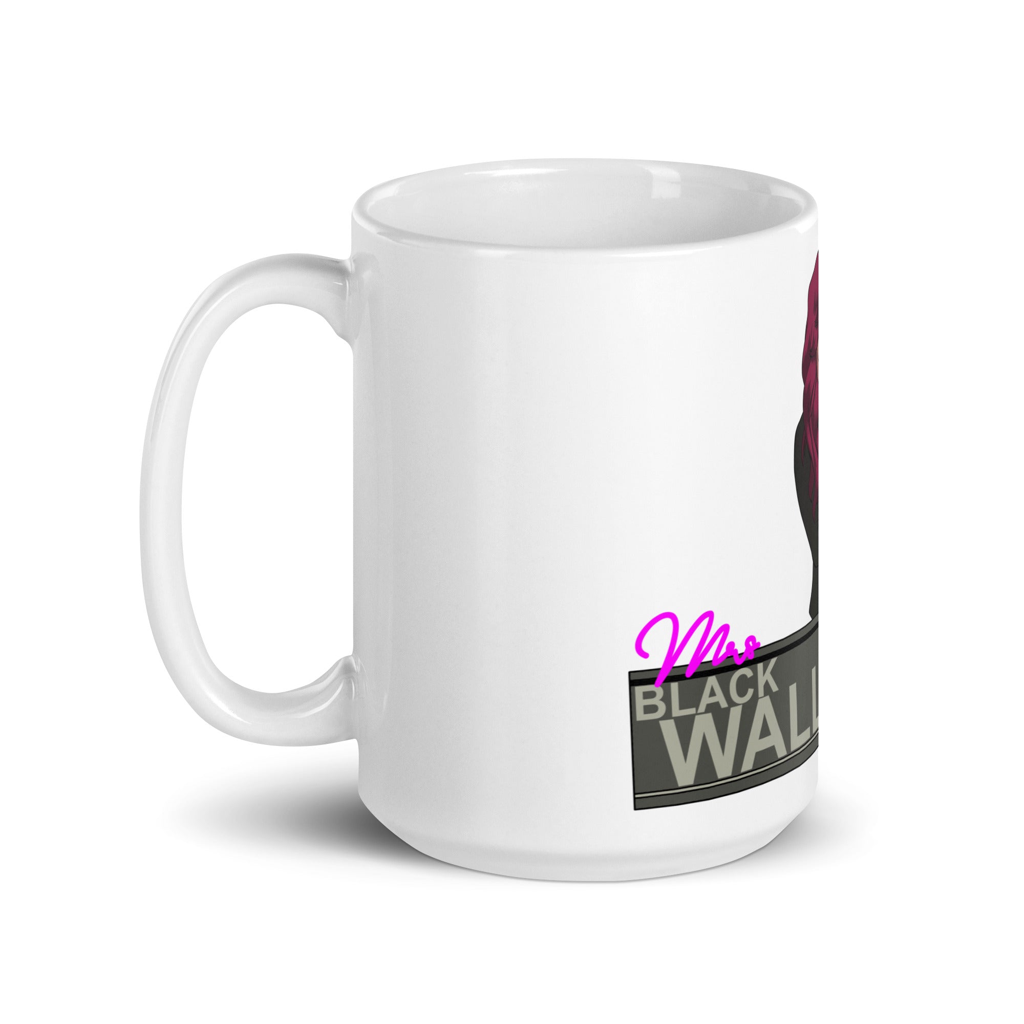 Mrs. Black Wall glossy mug