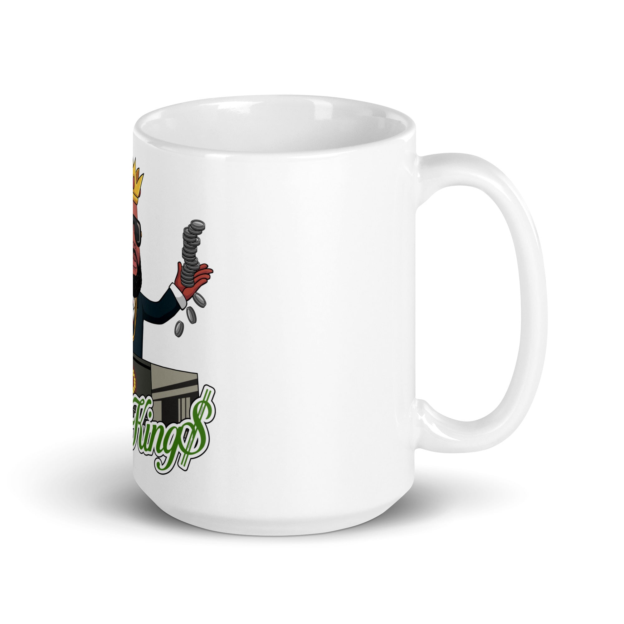 Black Crypto White glossy mug